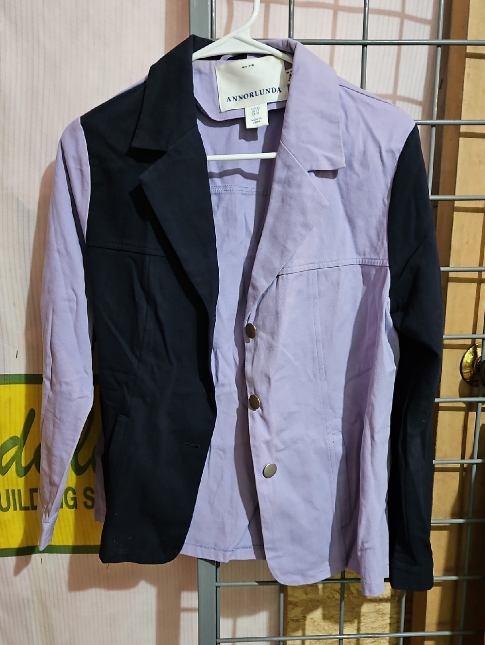 ANNORLUNDA Lilac Two-Tone Blazer